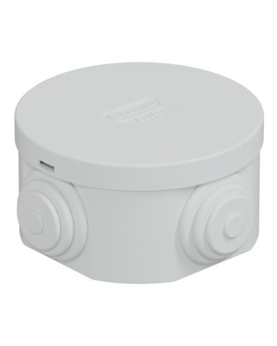 Коробка JBR065 D=65х35, 4 вых., IP44, белая (44004W-1). Коробка монтажная. Экопласт в Новомосковске