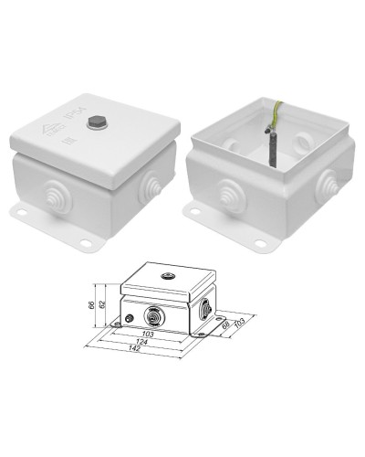 КМ IP55-1010 (без DIN рейки). Коробка монтажная электротехническая. Гефест в Новомосковске