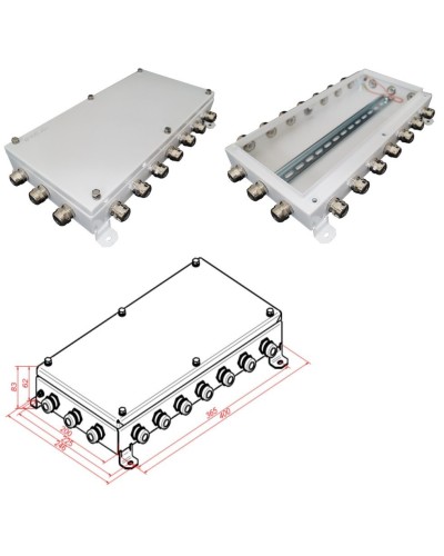 КМ IP66-2040. Коробка монтажная электротехническая. Гефест в Новомосковске