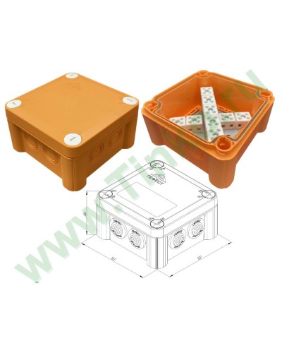 КМ-О-1212(П)(18к)-IP55: Коробка монтажная огнестойкая в Новомосковске
