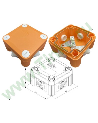 КМ-О-1010(П)(8к)-IP55: Коробка монтажная огнестойкая в Новомосковске