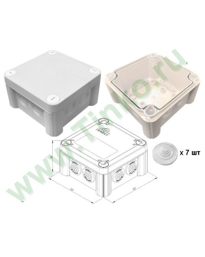 КМ-1212(П)-IP55. Коробка монтажная. Гефест в Новомосковске