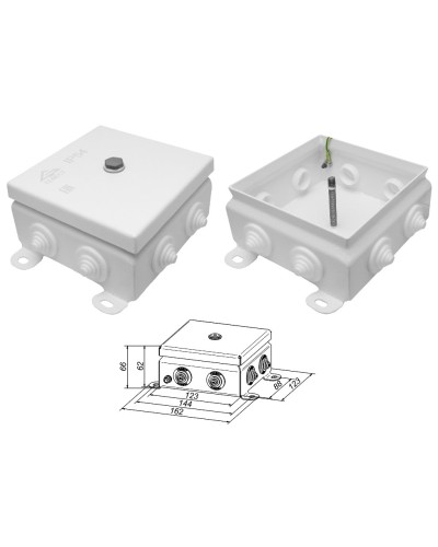 КМ IP55-1212. Коробка монтажная электротехническая. Гефест в Новомосковске