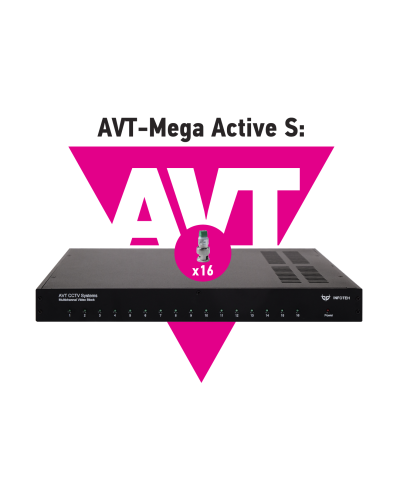 AVT-Mega Active S. 16-ти канальный комплект для передачи AHD/CVI/TVI 5Mp/4Mp/1080p. Инфотех в Новомосковске