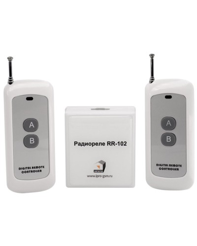 RR-102 + 2 пульта, 250-950 метров, питание 12В. Комплект радиореле. ИПРо в Новомосковске