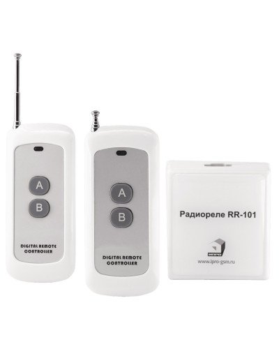 RR-101 + 2 пульта, 250-950 метров, двойное питание 12В и 220В. Комплект радиореле. ИПРо в Новомосковске