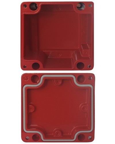 МКС Мороз, глухая, IP66/IP68, красный. Коробка коммутационная металлическая. Магнито-Контакт в Новомосковске