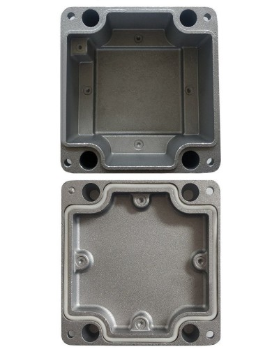 МКС Мороз, глухая, IP66/IP68, серый. Коробка коммутационная металлическая. Магнито-Контакт в Новомосковске