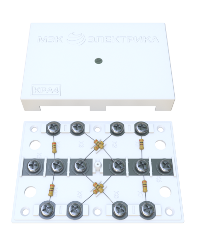 KRA-4 75 Om white (MEC42101). Коробка на 4 абонента. МЭК-Электрика в Новомосковске