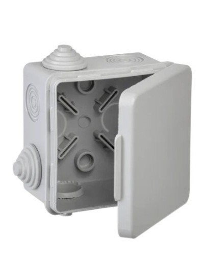 Коробка КМ 80х80х50 GENERICA (UKO31-080-080-050-K03-54G). Коробка распаячная для открытой проводки. GENERICA в Новомосковске
