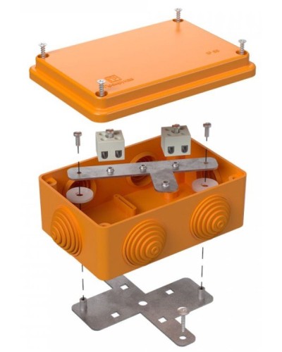 Коробка огнестойкая 120х80х50 (40-0340-FR1.5-4). Коробка огнестойкая для открытой установки. Промрукав в Новомосковске