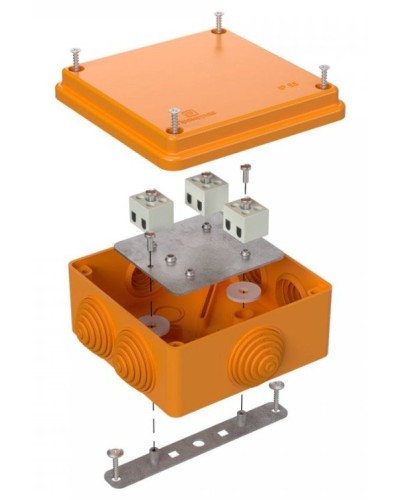 Коробка огнестойкая 100х100х50 (40-0300-FR2.5-6). Коробка огнестойкая для открытой установки. Промрукав в Новомосковске
