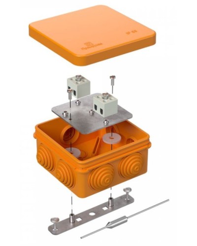 Коробка огнестойкая 80х80х40 (40-0210-FR1.5-4-П). Коробка огнестойкая для открытой установки. Промрукав в Новомосковске