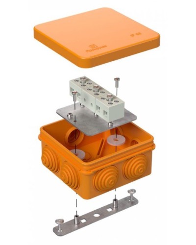 Коробка огнестойкая 80х80х40 (40-0210-FR2.5-6). Коробка огнестойкая для открытой установки. Промрукав в Новомосковске