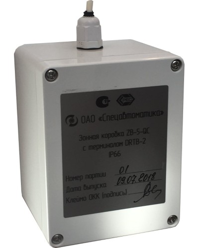 ZB-5-QC с DRTB-2 исп.02. Монтажная зонная коробка. Спецавтоматика, Москва в Новомосковске