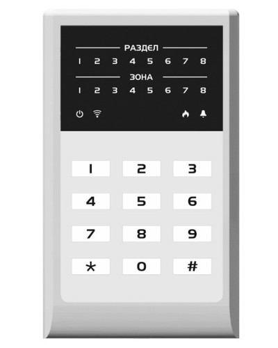 МИРАЖ-КД-04 (grey). Кнопочная кодовая панель. Стелс НПП в Новомосковске